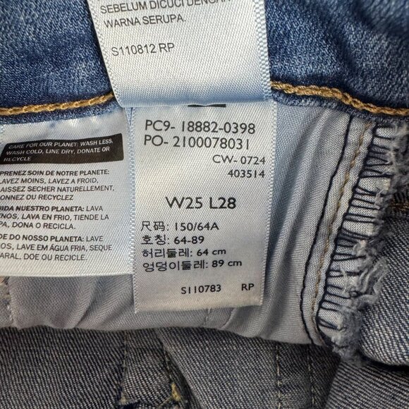 Levi's 721 High Rise Skinny Denim Jeans Women's Size W25 L28 NWOT Medium Wash - Picture 12 of 12